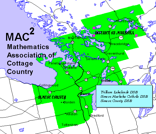 Chapter Map of Area served by local chapter events