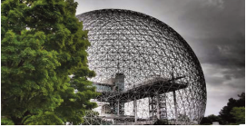  Buckminster Fuller’s geodesic dome / Le
dôme géodésique de Buckminster Fuller 